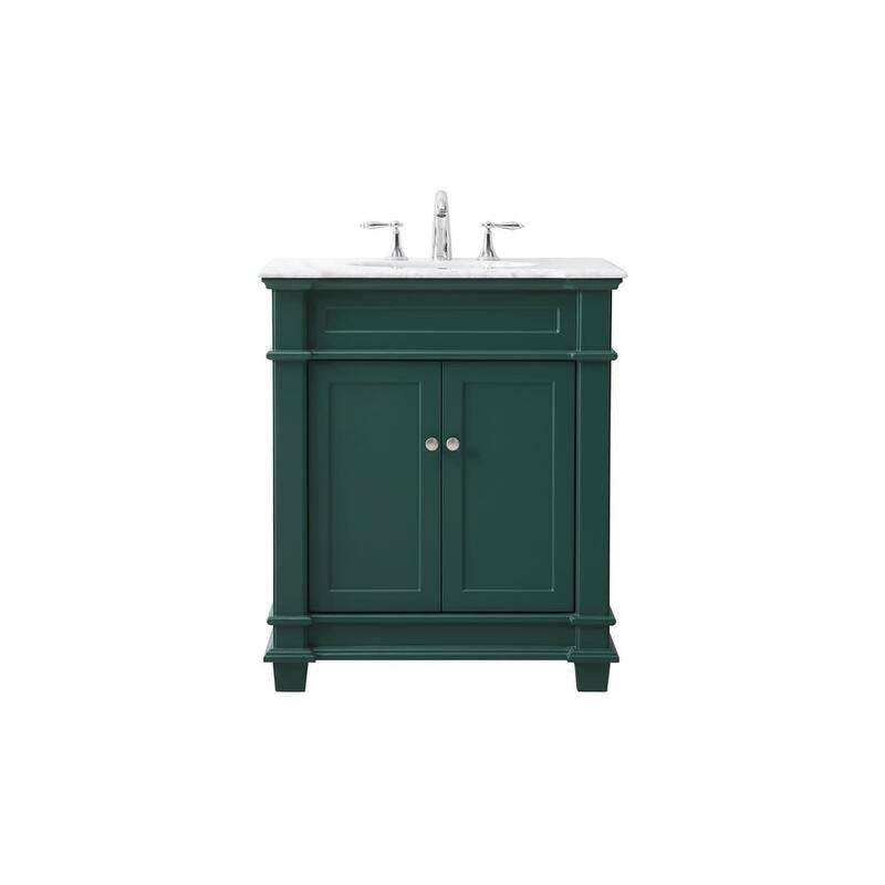 Elegant Lighting VF50030 Wesley 30" Free Standing Single Basin Vanity