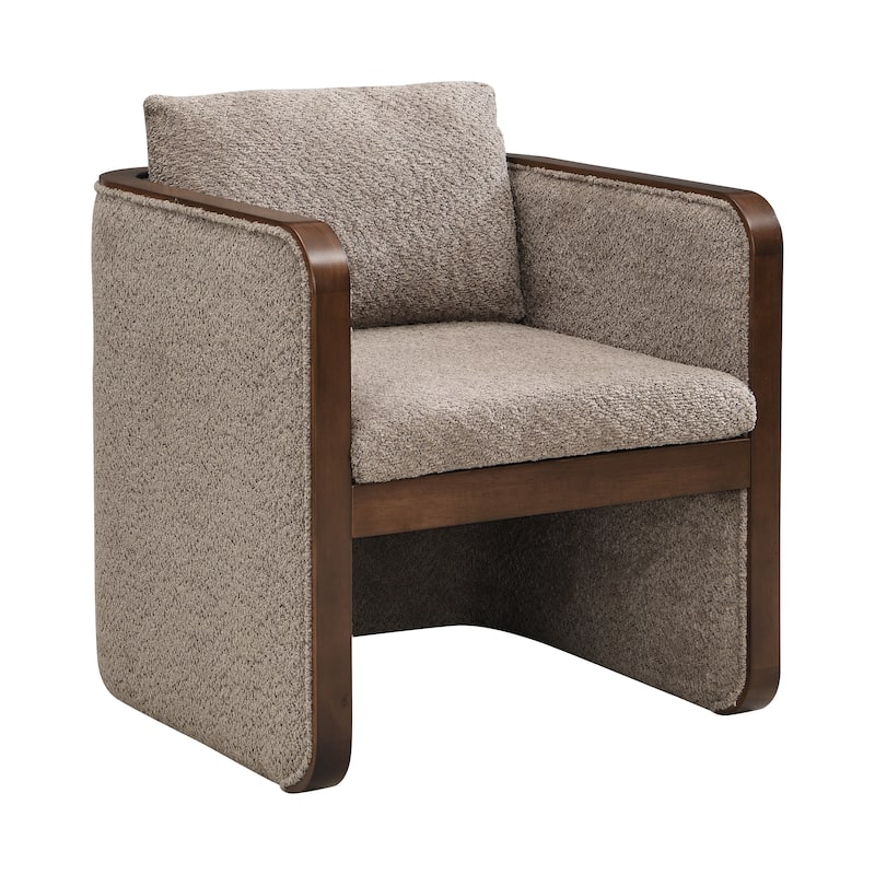 Christopher Knight Home Kest Rubberwood Fabric Dining Chair with Oversized Upholstered Comfort