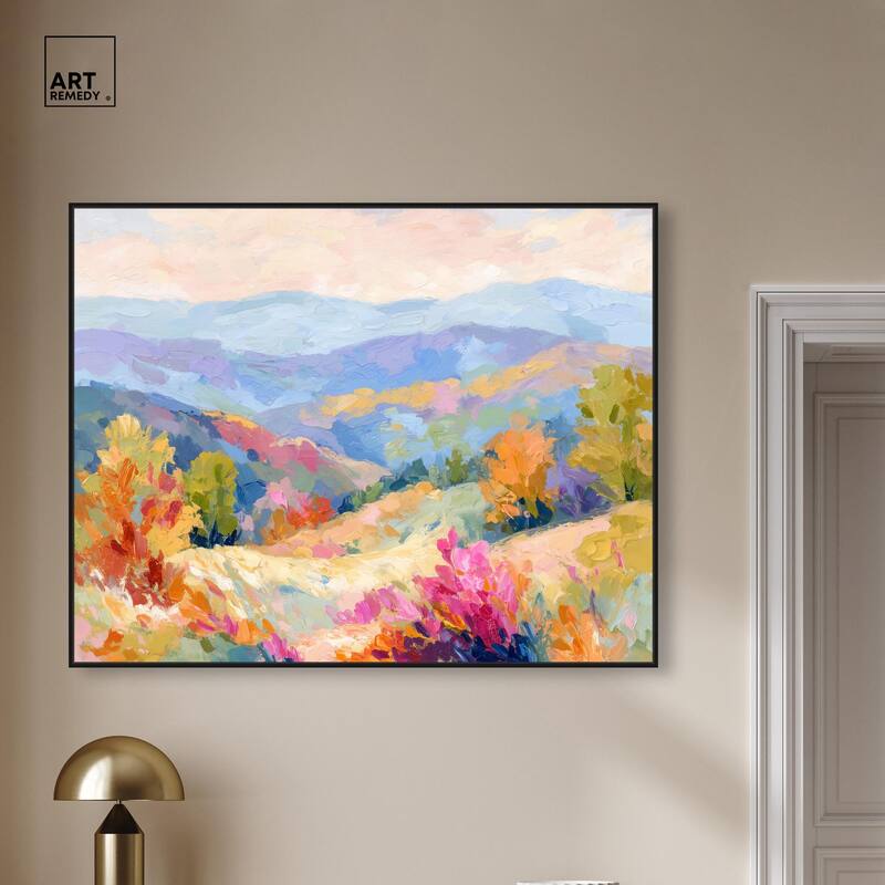 Colorful Valley II Canvas by Art Remedy