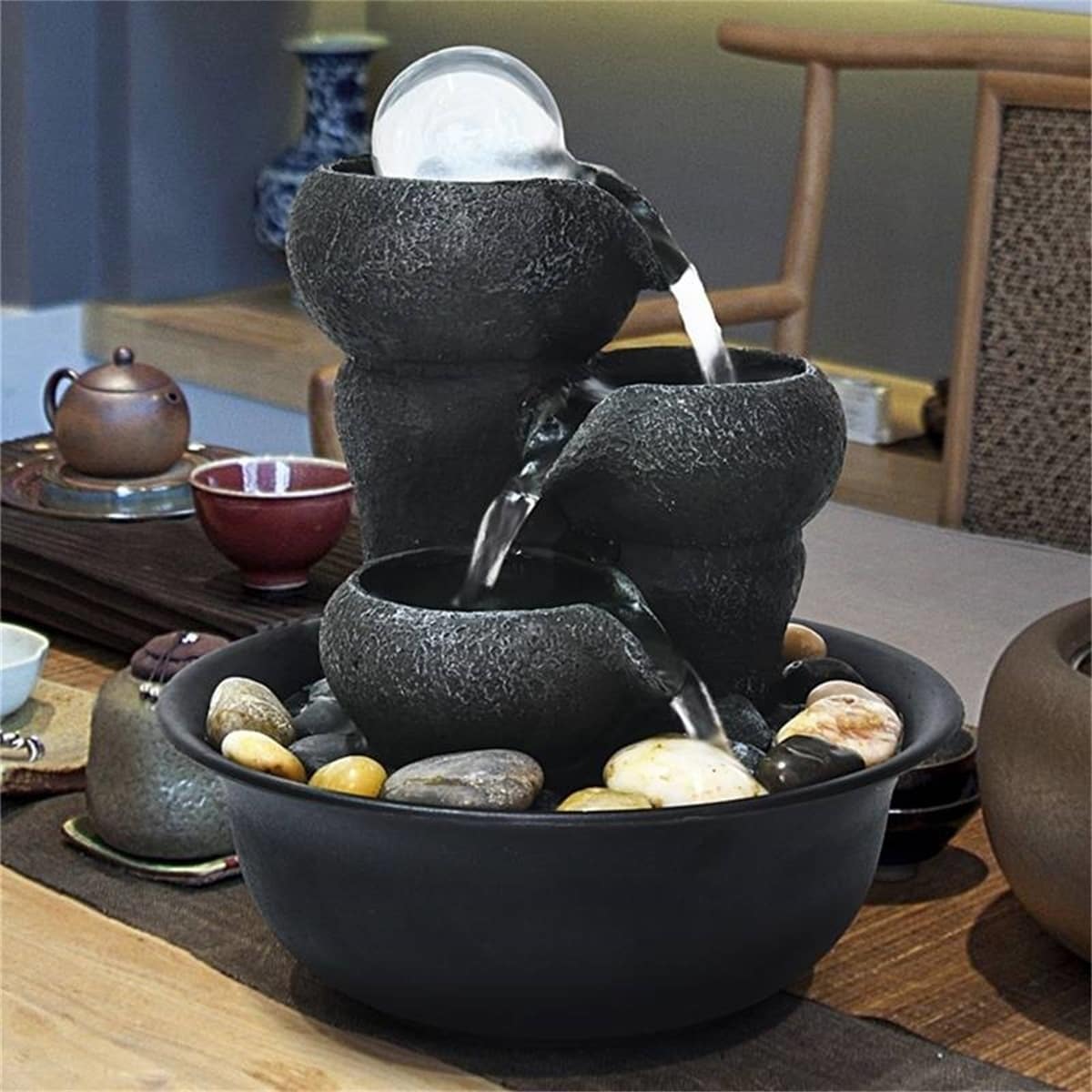 Shop Black Friday Deals On Indoor Decorative Portable Desktop Water Fountain Submersible Pump On Sale Overstock 31993743