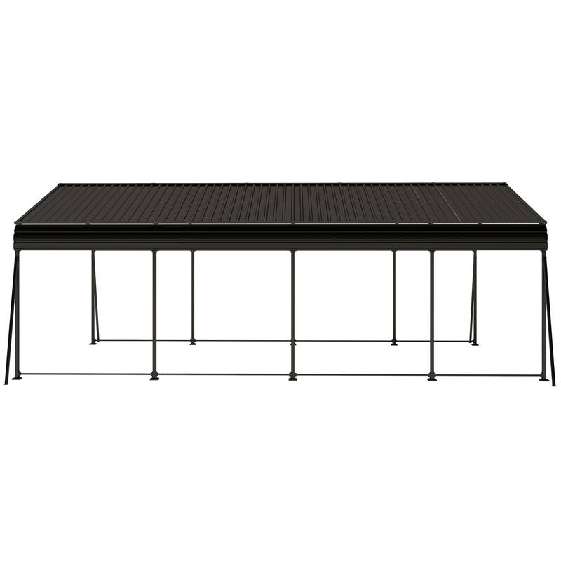 Outdoor Heavy Duty Metal Storage Canopy with Galvanized Steel Frame