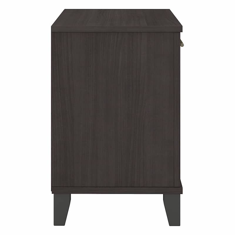 Transitional Grey Ash Nightstand