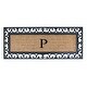 preview thumbnail 134 of 187, Non Slip Coir Low Profile Myla Monogrammed Entry Doormat, 17.7"x47.25" monogrammed p