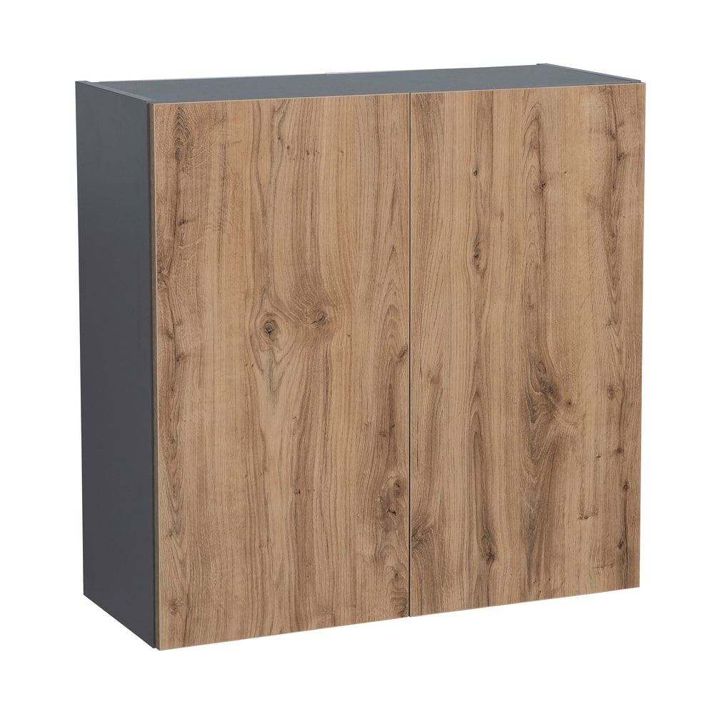36" x 30" Wall Cabinet-Double Door-Grey - 36 x 30 x 12