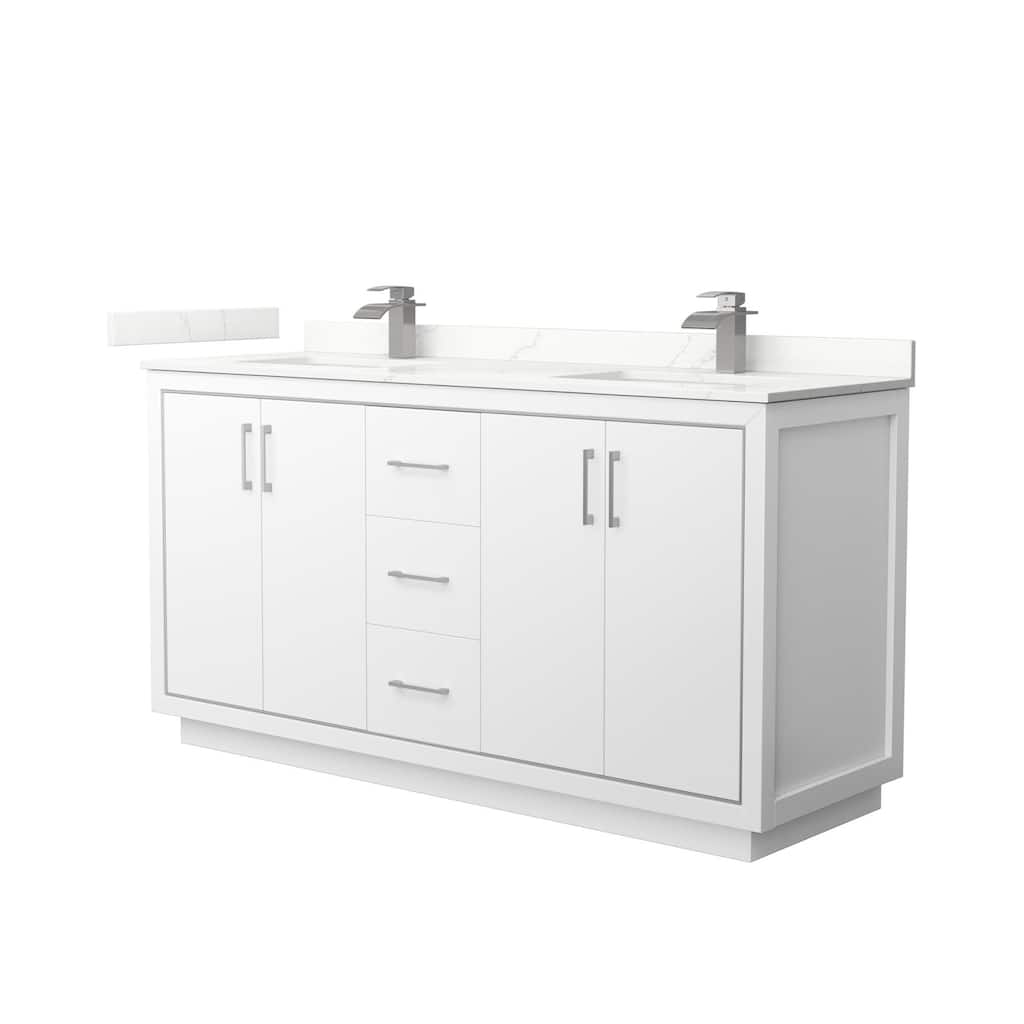 Wyndham Collection WCF111166D-QTZ-UNSMXX Icon 66" Free Standing Double