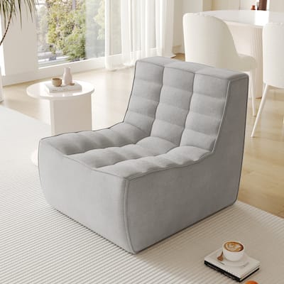 27.56'' Single Bean Bag Chair Lazy Floor Sofa Couch Fireside Chair