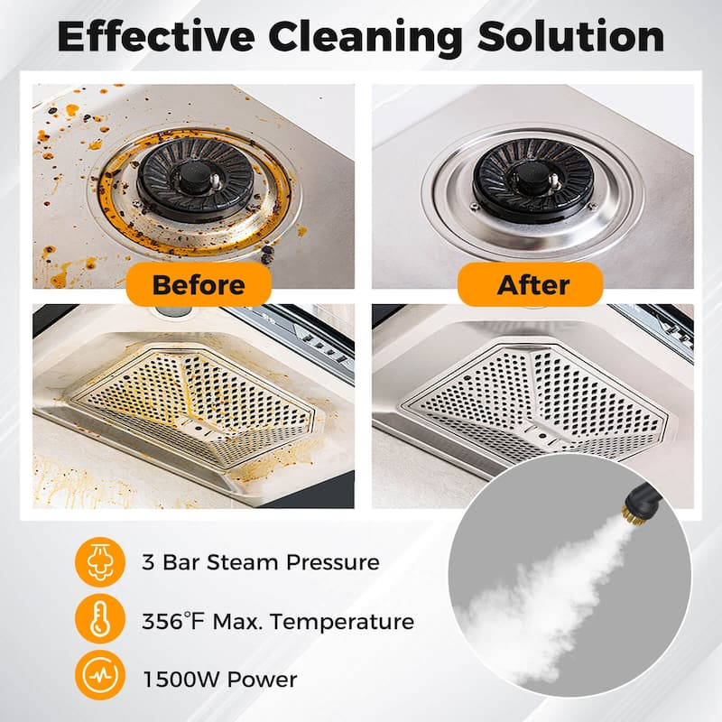 Costway 1500W Portable Steam Cleaner with 34 oz Water Tank - See Details