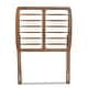 preview thumbnail 4 of 12, Carolyn Mid-Century Ash Walnut Finished Wood Headboard