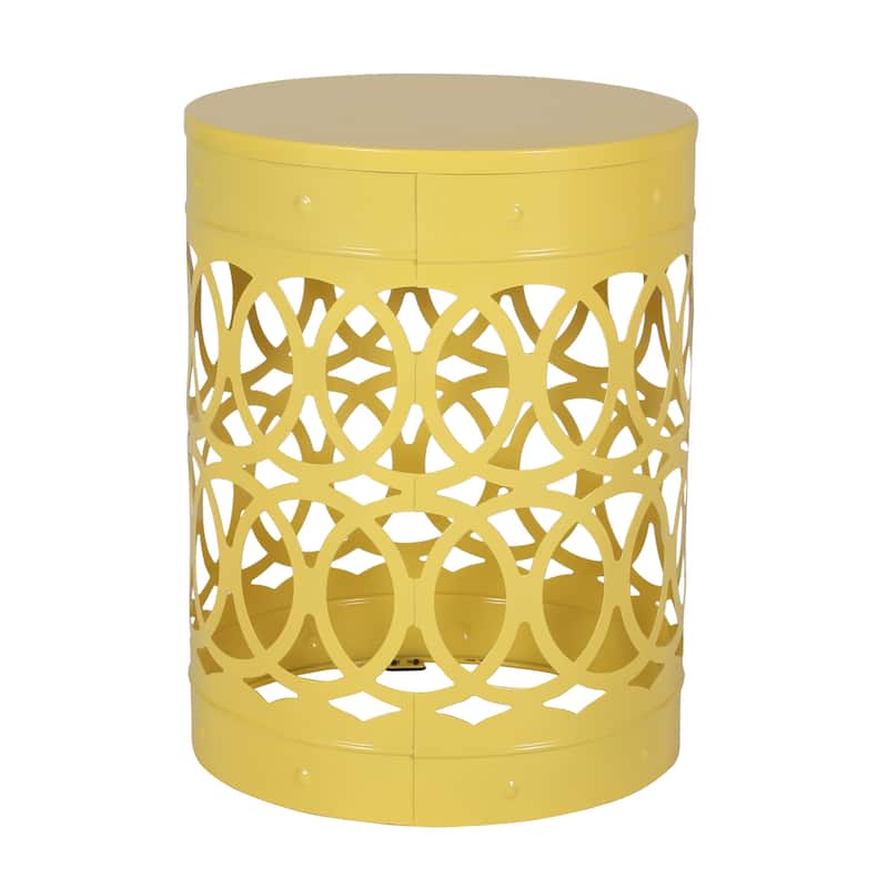 Mellie Outdoor Outdoor Metal Side Table by Christopher Knight Home