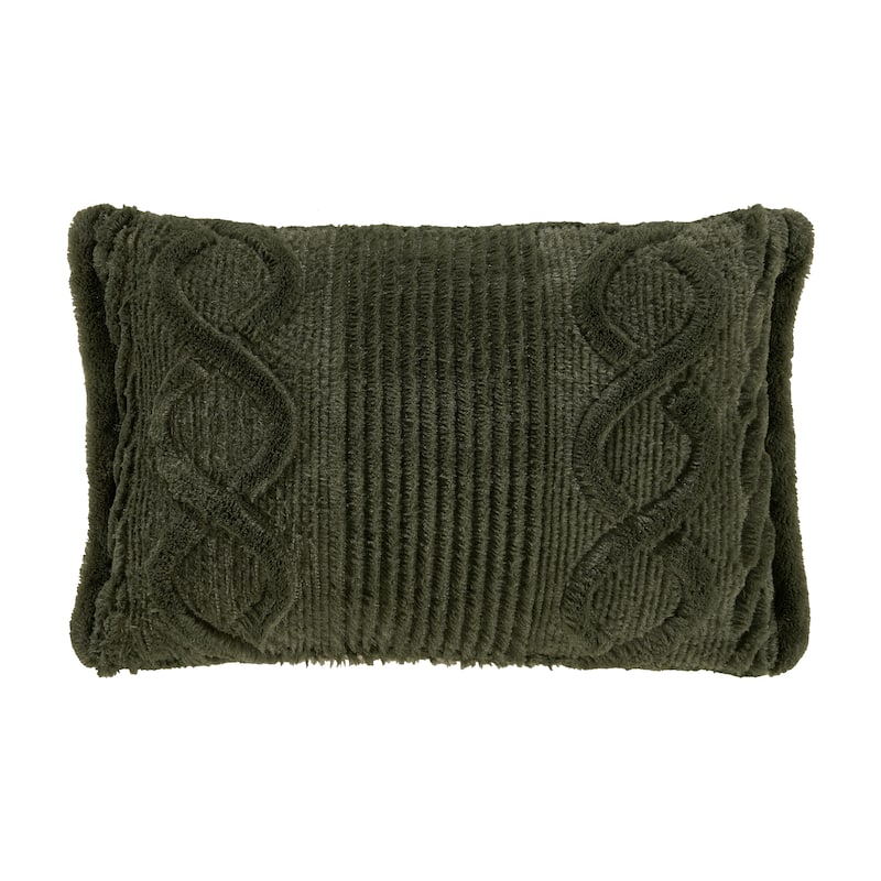 Cava Evergreen Boudoir Decorative Throw Pillow
