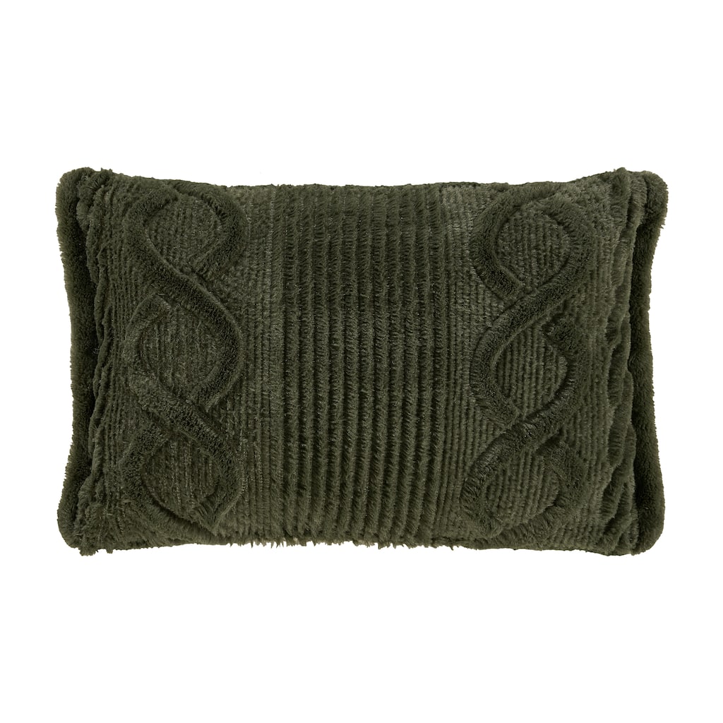 Cava Evergreen Boudoir Decorative Throw Pillow