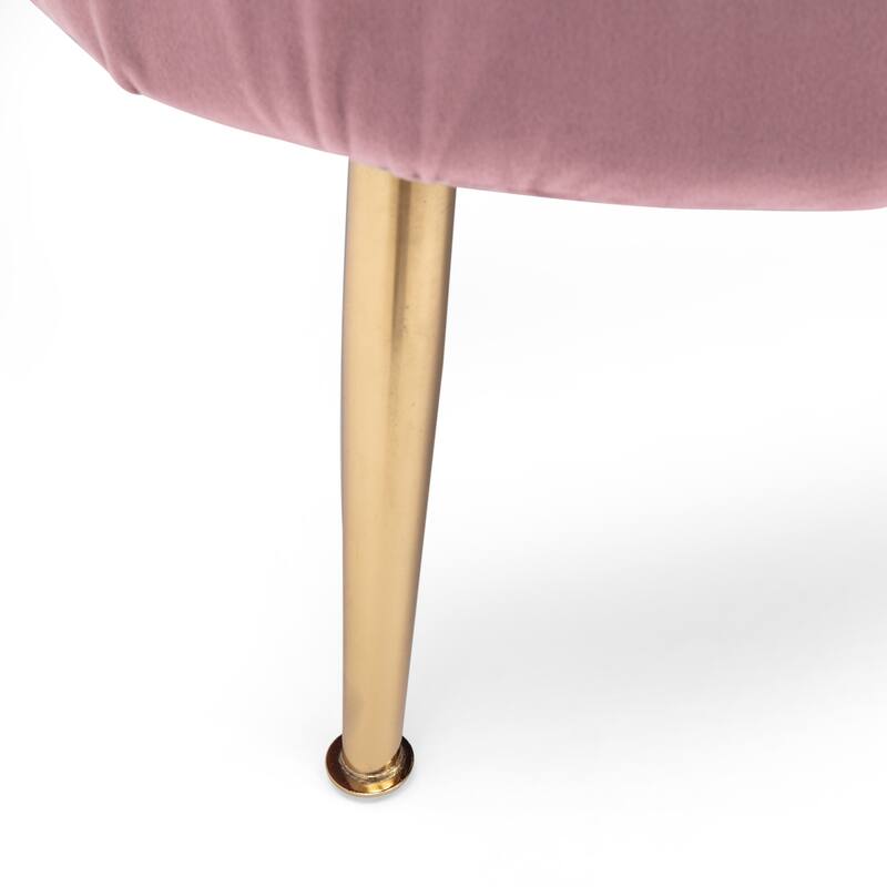 Reitz Glam Velvet Shell 3 Seater Sofa by Christopher Knight Home - 76.25" L x 29.25" W x 33.50" H