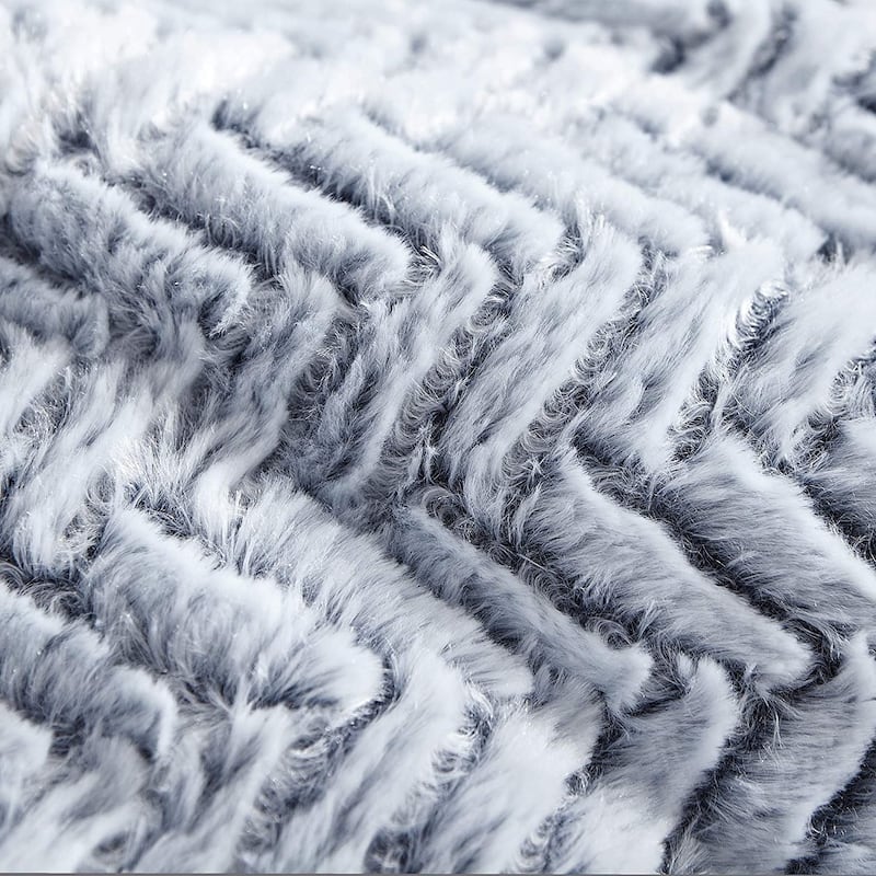Cozy Peaks® - Coma Inducer® Oversized Comforter Set - Chevron Frosted Navy