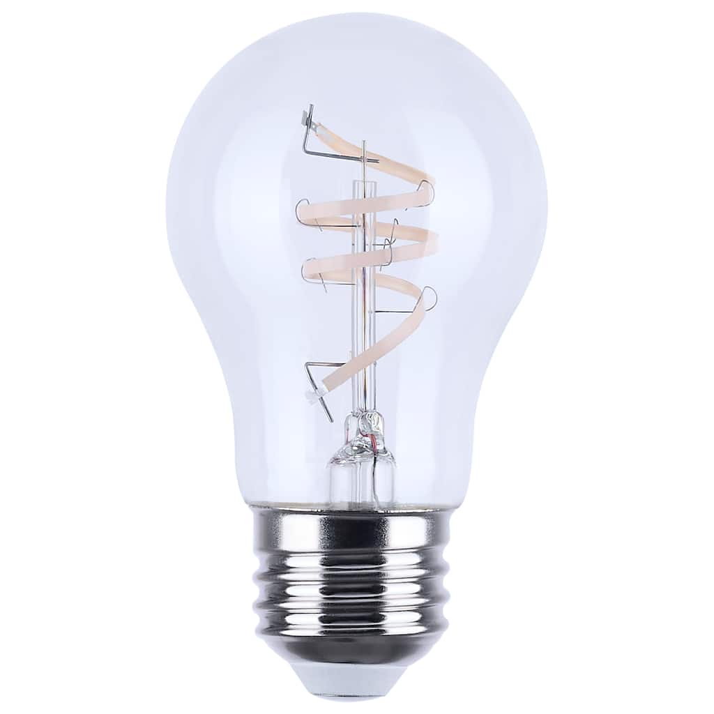 4 Watt A15 LED Reminiscent Flex Gray Coil Filament E26 2700K 120V - Clear