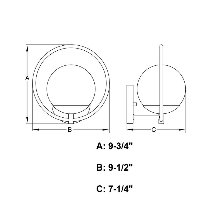 Vaxcel Lighting W0475 10" Tall Wall Sconce