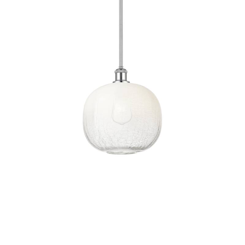 Innovations Lighting 516-1S-12-11 Brookhaven Sphere Pendant Brookhaven - Polished Chrome / Opal
