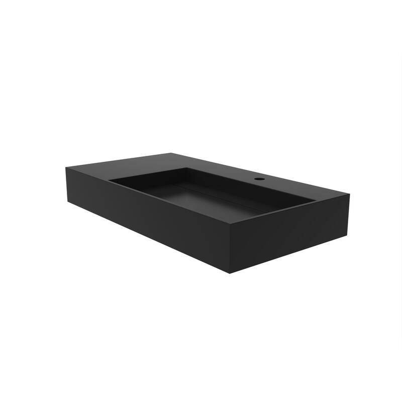 Juniper Stone Solid Surface Wall-mounted Vessel Sink
