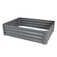 preview thumbnail 1 of 13, Sunnydaze Powder-Coated Steel Raised Garden Bed - 47-Inch Rectangle Gray