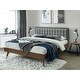 preview thumbnail 15 of 29, Hughes Mid-century Modern Wood Platform Bed