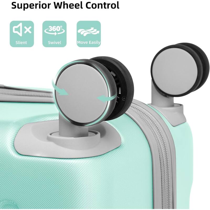 Luggage Sets 6 Piece with Duffel Bags, Hardside Expandable Suitcases with Spinner Wheels TSA Lock