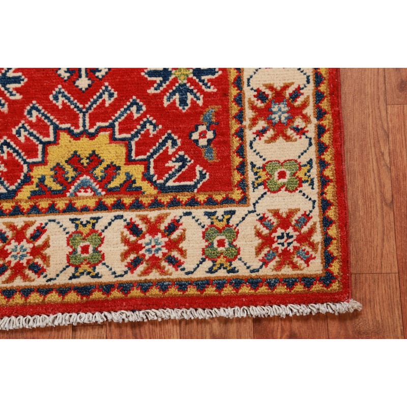 Traditional Kazak Oriental Rug Handmade Foyer Wool Carpet - 2'0"x 3'0"