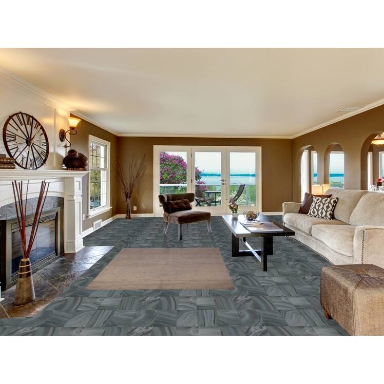 Gray & Beige Gabbeh Modern Area Rug Hand-Knotted Wool Carpet - 4'9" x 6'5"