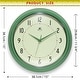 preview thumbnail 93 of 160, Round Retro Kitchen Wall Clock by Infinity Instruments