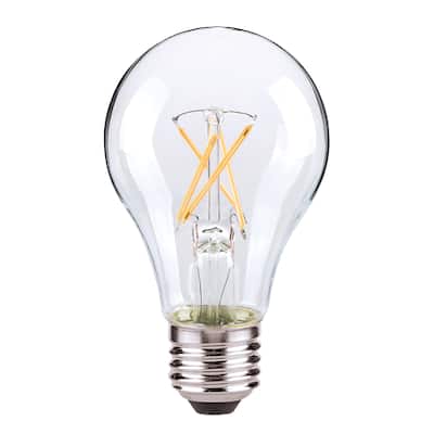 Satco 7W A19 LED - Clear - Medium - 2700K - 810 LM - 120V - Carded