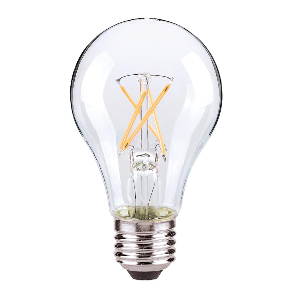 Satco 7W A19 LED - Clear - Medium - 2700K - 810 LM - 120V - Carded