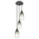 preview thumbnail 16 of 48, Innovations Lighting Endless Possibilities Ballston - Brookhaven Almond - 3 Light 13" Cord Hung Multi Pendant Slate/Matte Black