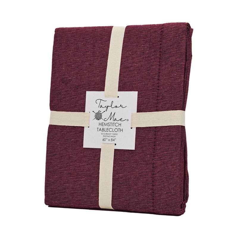 Brittany Hemstitch Woven Cotton Rich Tablecloth