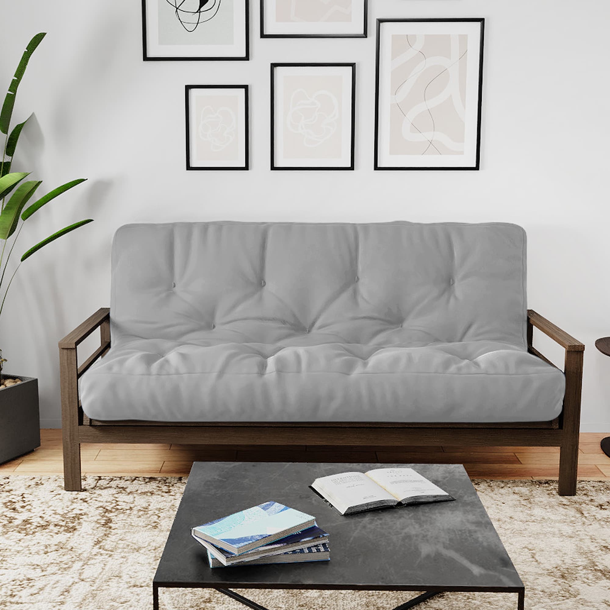Loosh Home 8" Gel Memory Foam Queen Size Futon Mattress