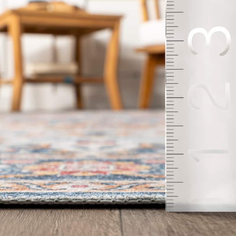 Nuloom Emi Traditional SplashGuard Machine Washable Area Rug