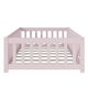 preview thumbnail 136 of 173, Toddler Floor Bed with Fence and Door, Montessori Platform Floorbed with Safety Guardrails for Children Boys Girls Kids Playroom