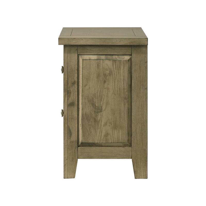 Fully assembled 2-drawer Nightstand