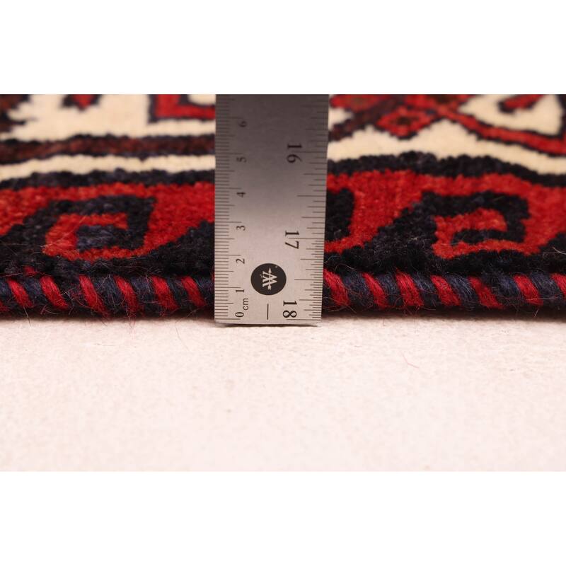 ECARPETGALLERY Hand-knotted Melis Vintage Red Wool Rug - 5'5 x 6'10