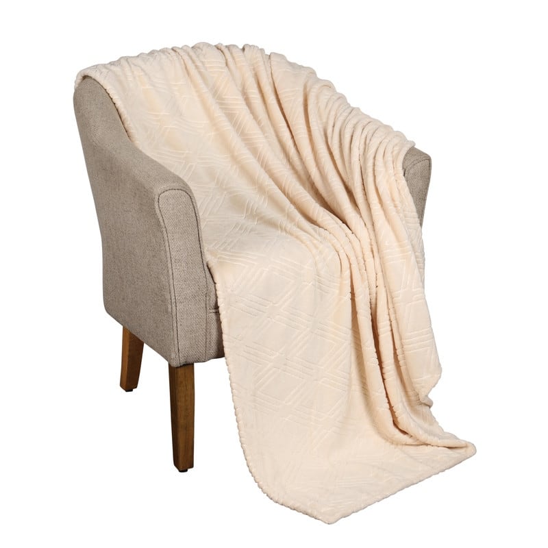 Superior Atka Diamond Soft Fluffy Fleece Blanket