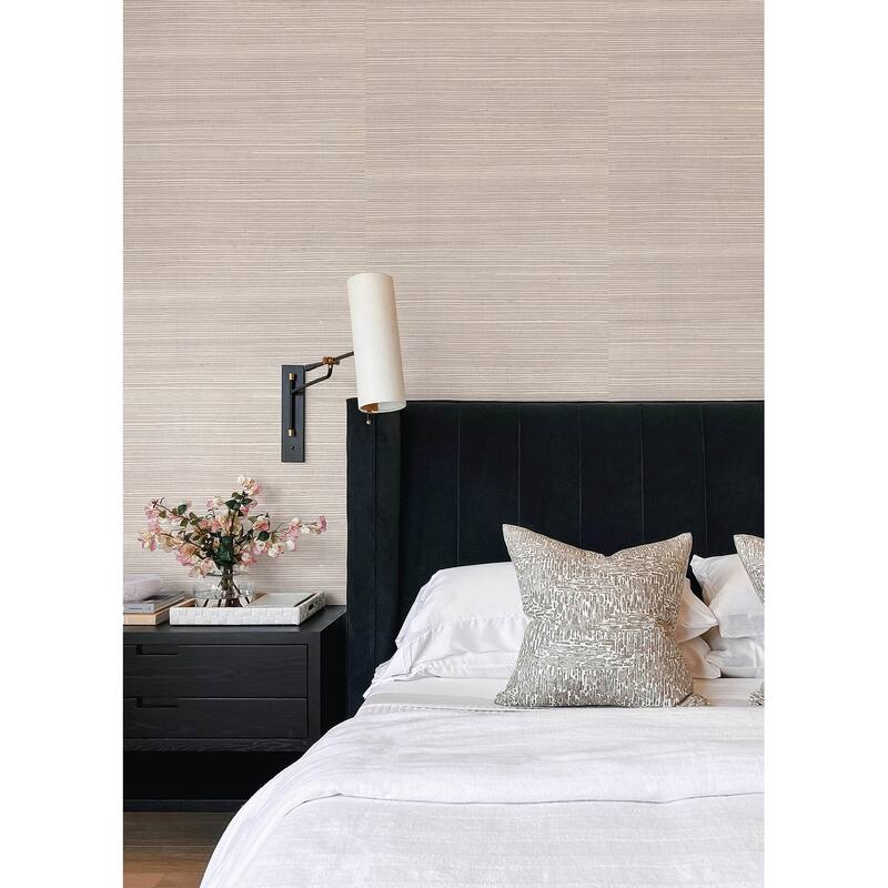 A-Street Prints Kenter Taupe Sisal Grasscloth Wallpaper