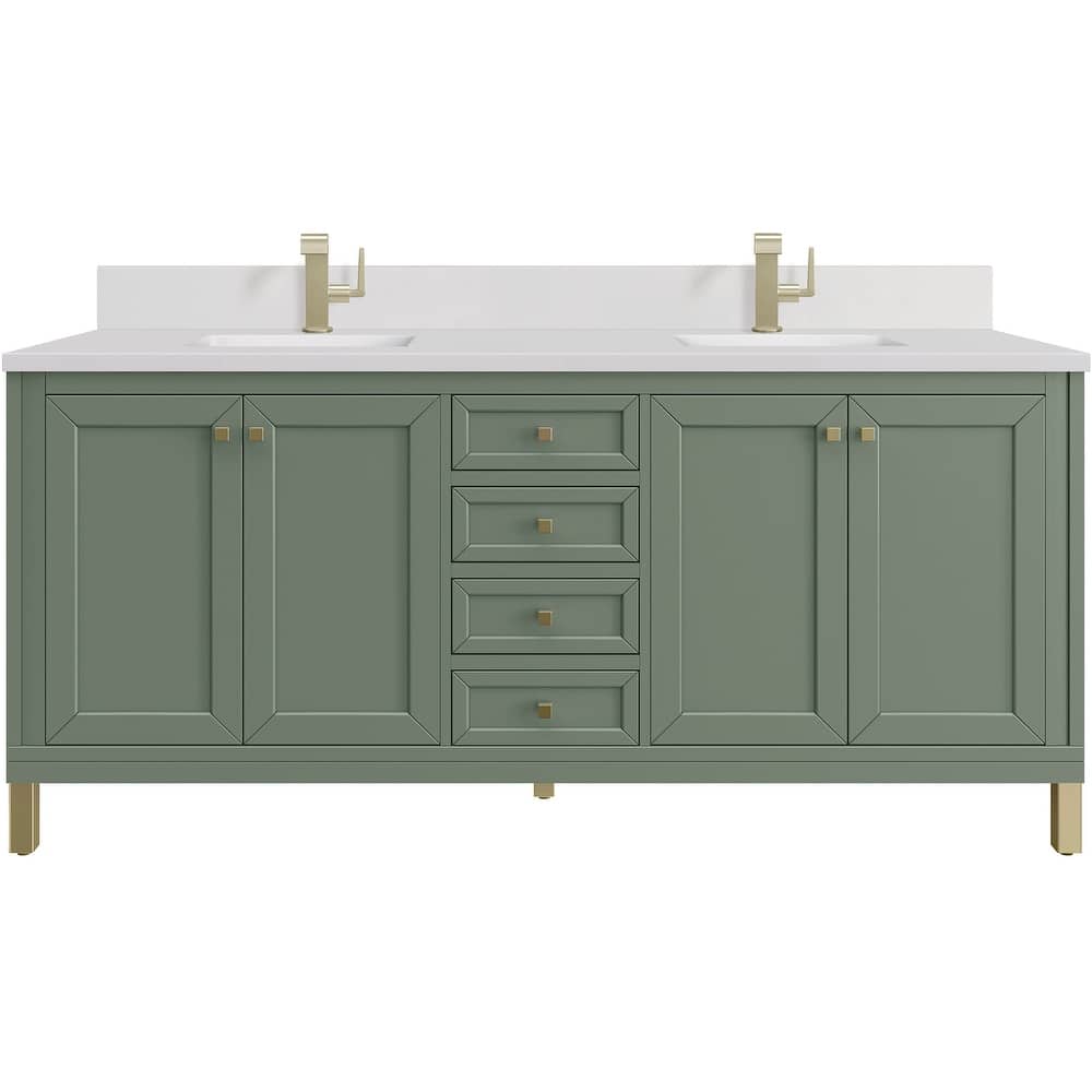 James Martin Vanities 503-V72-1WZ Chicago 72" Free Standing Double