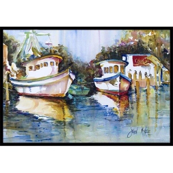 Carolines Treasures JMK1046JMAT Fly Creek Fish Market Indoor & Outdoor Mat 24 x 36 in.