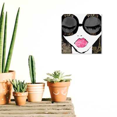 Wynwood Studio Canvas Fashion and Glam Ready For Paris Gold Gold and Glam Wall Art Canvas Print