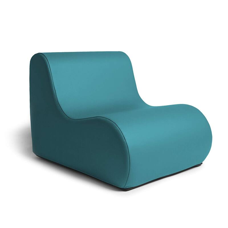 Jaxx Midtown Jr Classroom Soft Foam Chair - Premium Vinyl - Turquoise