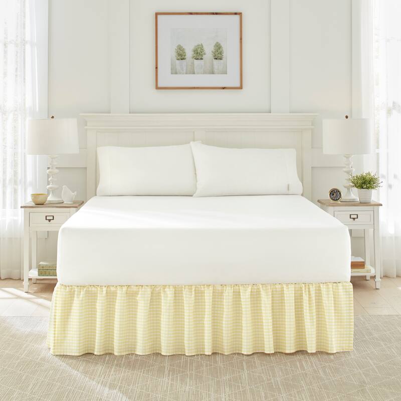 Laura Ashley Classics Printed Cotton Ruffled Bedskirt