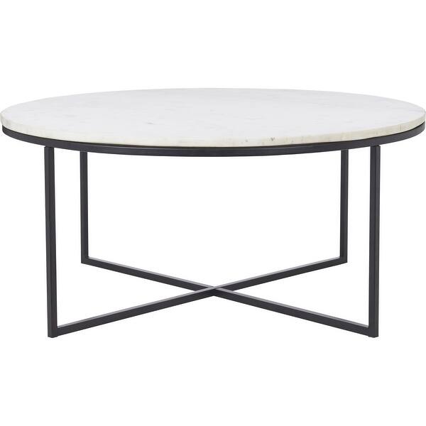 slide 2 of 5, Renwil Livia Indoor Iron Table, Matte Black
