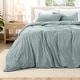 preview thumbnail 3 of 4, Bare Home Premium Washed Microfiber Duvet Cover and Sham Set