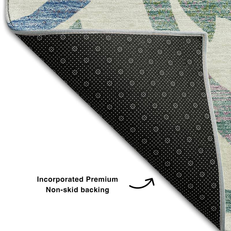Premium Washable Super Soft Contempory Scroll Mayfield Rug