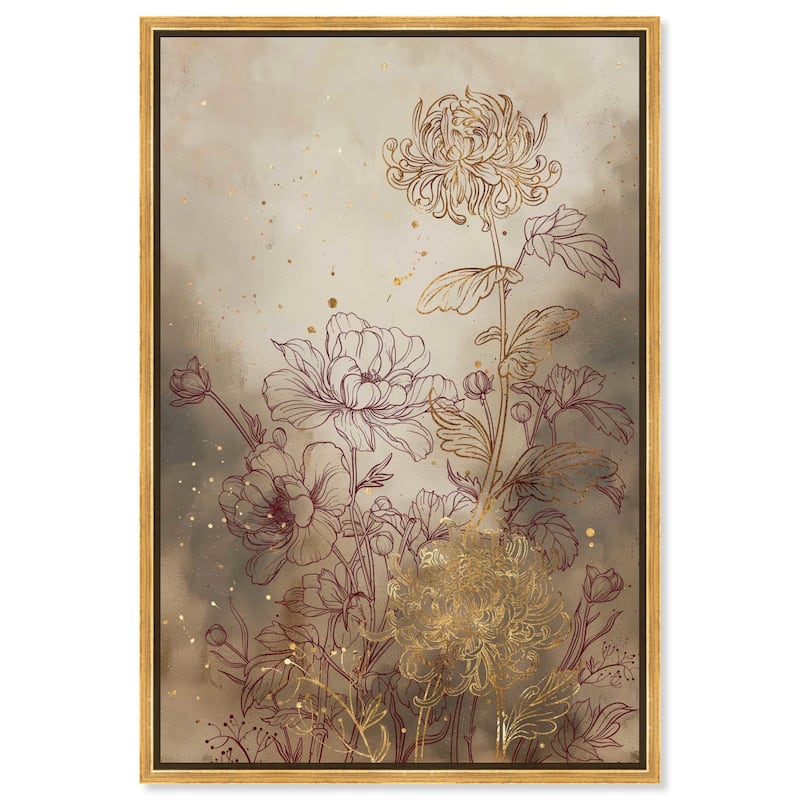 Flourishing Canvas by Art Remedy - Gold - 30" x 45"