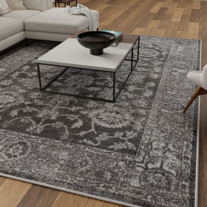 Loomaknoti Rhane Vaild Gray Area Rug