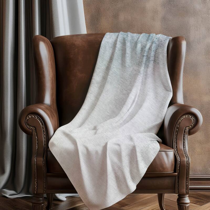 Premium Machine Washable Abstract Ombre Sherpa Throw Blanket