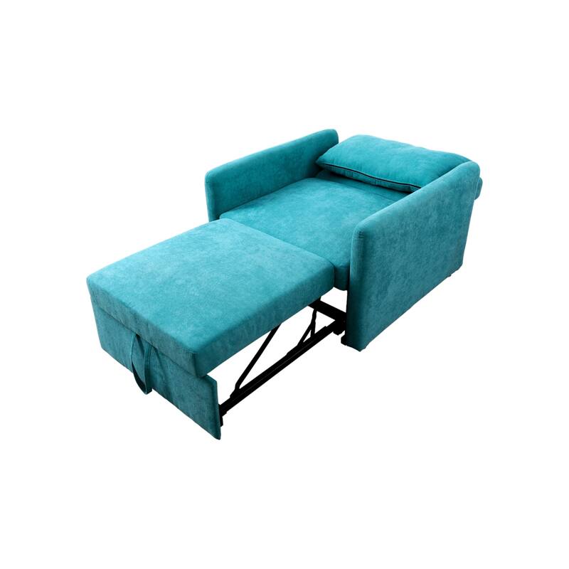 KISRAIS 36" Wide Lint Convertible Sleeper Chair